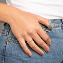 Anel Rommanel Banhado Ouro Aro De Corações Vazados 512867