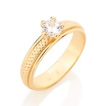 Anel Rommanel De Compromisso Solitário Zircônia 18k 511402 Tamanho:22Cor:BRANCO Anel Rommanel De Compromisso Solitário Zircônia 18k 511402 Tamanho:22Cor:BRANCO