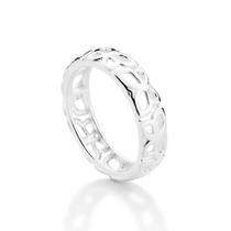 Anel rommanel feminino prata 925 borboletas vazadas 810368 Anel rommanel feminino prata 925 borboletas vazadas 810368