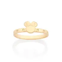 Anel Rommanel Infantil Minnie Folheado Ouro 513425 Anel Rommanel Infantil Minnie Folheado Ouro 513425