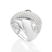Anel rommanel prata 925 feminino maxi com zircônias 810346 Anel rommanel prata 925 feminino maxi com zircônias 810346