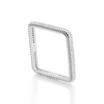 Anel rommanel prata 925 feminino skinny quadrado 810342 Anel rommanel prata 925 feminino skinny quadrado 810342