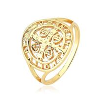 Anel São Bento Folheado a Ouro 18k Anel São Bento Folheado a Ouro 18k