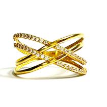 Anel Saturno, joia em ouro 18k