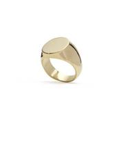Anel Selo Mindinho Banhado Ouro 18k - Joias Lepich
