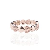 Anel sequência de corações ródio branco Anel sequência de corações ródio branco