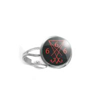 Anel Sigilo de Lúcifer Unissex e Ajustável Anel Sigilo de Lúcifer Unissex e Ajustável