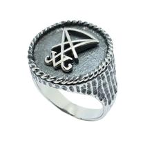 Anel Sigilo Lucifer , Prata 925