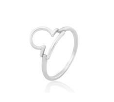 Anel signo de libra banhado a ródio branco - joia de moda Anel signo de libra banhado a ródio branco - joia de moda