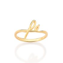 Anel skinny fé banhado a ouro 513599 Rommanel Cor:DouradoTamanho:18 Anel skinny fé banhado a ouro 513599 Rommanel Cor:DouradoTamanho:18