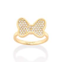 Anel skinny laço da minnie folheado BRANCO 513424 Rommanel Anel skinny laço da minnie folheado BRANCO 513424 Rommanel