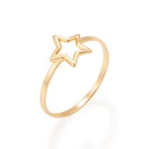 Anel skinny ring estrela 18k 512939 Rommanel