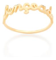 Anel Skinny Ring Palavra Abençoada . Rommanel 512554a