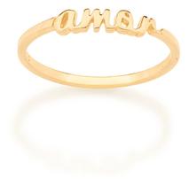 Anel Skinny Rommanel Escrito Amor 512887a