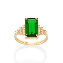 Anel SkinnyFormatura Banhado Ouro Cristal Rommanel 513523 Anel SkinnyFormatura Banhado Ouro Cristal Rommanel 513523