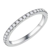 Anel SMILEST Moissanite Stacking 2 mm D, cor VVS1, ouro 14 quilates Anel SMILEST Moissanite Stacking 2 mm D, cor VVS1, ouro 14 quilates