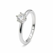 Anel Solitário 5mm Moissanite Prata 925 com Ródio Tamanho:13 Anel Solitário 5mm Moissanite Prata 925 com Ródio Tamanho:13
