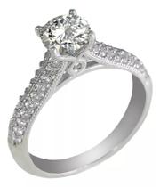 Anel Solitário Aliança Noivado Princesa Compromisso Prata de Lei Legítima Pedra Brilhante Anel Solitário Aliança Noivado Princesa Compromisso Prata de Lei Legítima Pedra Brilhante