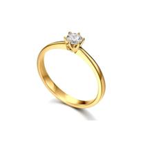 Anel solitário Aparador 2mm de Noivado Compromisso Aço Inox Dourado Com Pedra Anel solitário Aparador 2mm de Noivado Compromisso Aço Inox Dourado Com Pedra