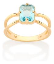 Anel Solitário Com Aro Duplo Na Lateral, Cr 513026