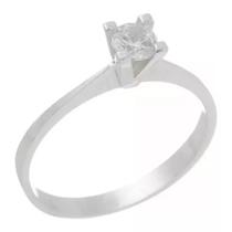 Anel Solitário Com Zircônia Prata 925 Kl Modelo 5 Anel Solitário Com Zircônia Prata 925 Kl Modelo 5