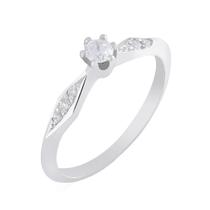 Anel Solitário de Prata Contos de Fada