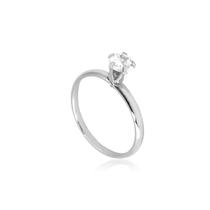Anel Solitário De Zircônia Aço Inox Antialérgico C/ Garantia