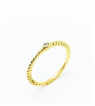 Anel Solitário De Zirconia Banho De Ouro 18k 3420 Anel Solitário De Zirconia Banho De Ouro 18k 3420
