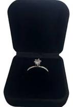 Anel solitario e m aço inox legítimo