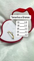 Anel solitário feminino OURO 18k maciço 100 Puro Anel solitário feminino OURO 18k maciço 100 Puro