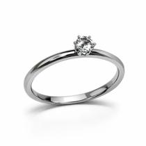 Anel Solitário Feminino Prata Pedra de Zircônia Aço Inox 316L Resistente à Água Não Enferruja Anel Solitário Feminino Prata Pedra de Zircônia Aço Inox 316L Resistente à Água Não Enferruja