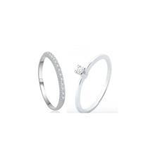 Anel Solitário Feminino Zirconia Brilhante Prata De Lei 925