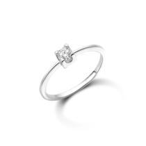 Anel Solitario Fino