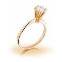 Anel Solitário Florenzza Em Ouro 18 K