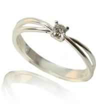 Anel Solitario Pedra Branca Prata Legitima 925 Anel Solitario Pedra Branca Prata Legitima 925