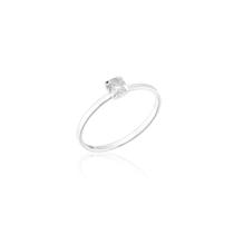 Anel Solitario Prata 925