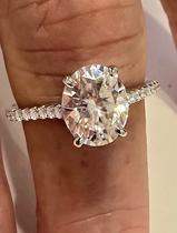 Anel solitario prata luxo 925 rodinada moissanite com GRA. ROSANGELA LIMA JOIAS