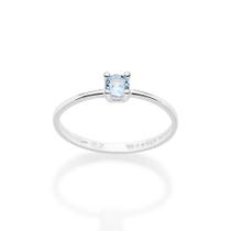 Anel Solitário Prata Maciça 925 com Zircônia Rommanel 810364 Anel Solitário Prata Maciça 925 com Zircônia Rommanel 810364