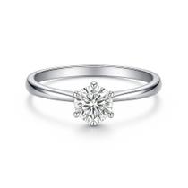 Anel Solitario Prata Pedra Branca Zirconia 2mm Anatomico Anel Solitario Prata Pedra Branca Zirconia 2mm Anatomico