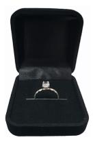 Anel Solitario Prata Pura 925 Presente Dia Dos Namorados