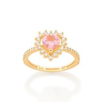 Anel Solitário Rommanel com Cristal e Zircônia 512984