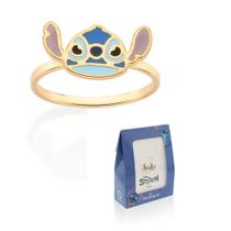 Anel Stitch Banhado à Ouro Rommanel 513493 Anel Stitch Banhado à Ouro Rommanel 513493