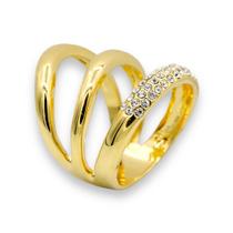 Anel Strass 3 fios AN3578