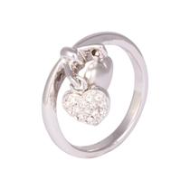 Anel Strass Coração AN1986 Anel Strass Coração AN1986