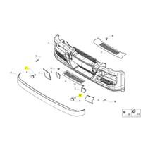 Anel Tampão Parachoque Para Iveco Tector - 17289580 Anel Tampão Parachoque Para Iveco Tector - 17289580