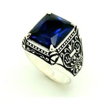 Anel Templário Safira Medieval Masculino Prata De Lei 20221 Anel Templário Safira Medieval Masculino Prata De Lei 20221