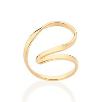 Anel torcido banhado a ouro 513458 Rommanel
