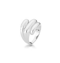 ANEL TRÊS FILEIRAS LISAS BANHADO A RÓDIO BRANCO - Joia Elegante ANEL TRÊS FILEIRAS LISAS BANHADO A RÓDIO BRANCO - Joia Elegante