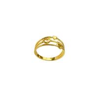 Anel Três Linhas Com Três Corações Pequenos Anel Três Linhas Com Três Corações Pequenos