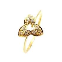 Anel Trio Corações Diamante Ouro 18K Acetinado 09541 K210